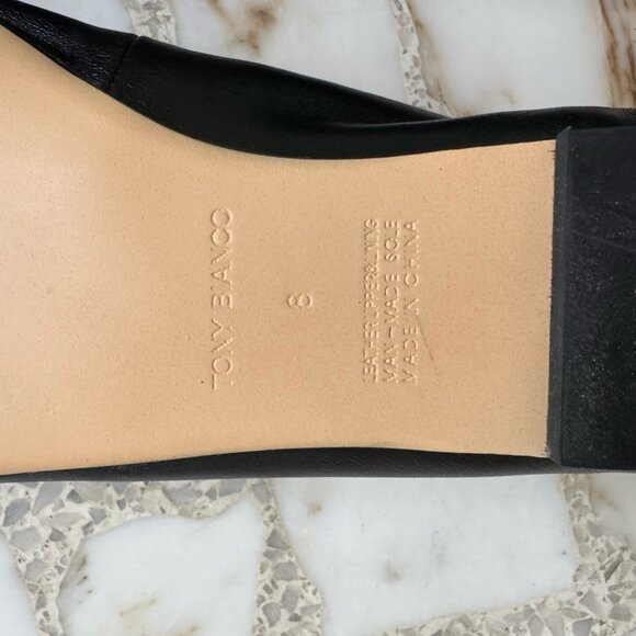 NEW Tony Bianco "Bianca" Black Leather Flats SIZE 8 - $155 MSRP - Picture 8 of 10